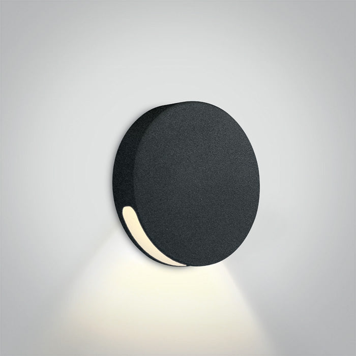 ONE Light | 68074/B/W BLACK IP65 WALL RECESSED COB LED 2w WW 700mA DARK LIGHT - OEM NORDIC - Quality Parts Distribution