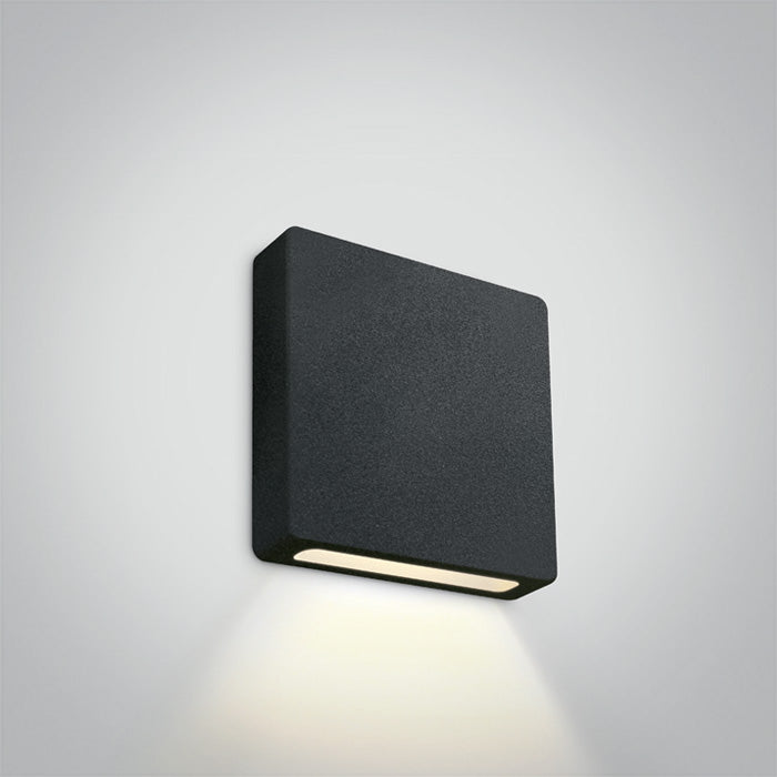 ONE Light | 68074A/B/W BLACK IP65 WALL RECESSED COB LED 2w WW 700mA DARK LIGHT - OEM NORDIC - Quality Parts Distribution