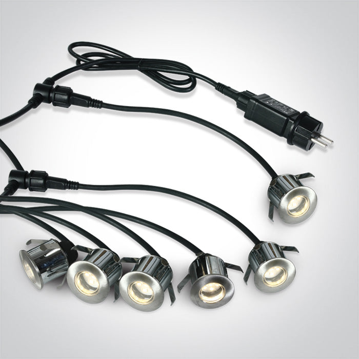 ONE Light | 69002A/W 6pcs BLACK DECKING SET SS316 LED IP67 WW 230V - OEM NORDIC - Quality Parts Distribution