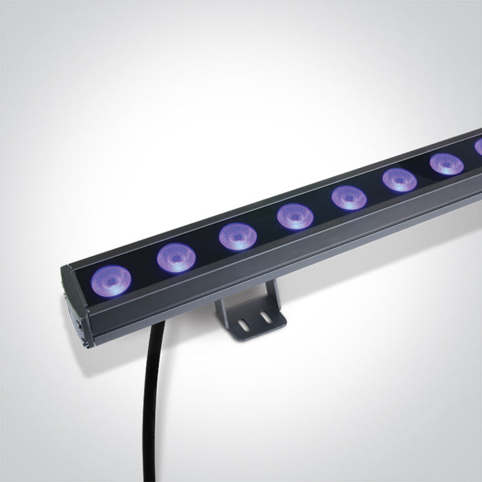 ONE Light | 7055B/RGB GREY LED 24x1,5w RGB 30deg LENS IP66 24v DIMMABLE - OEM NORDIC - Quality Parts Distribution