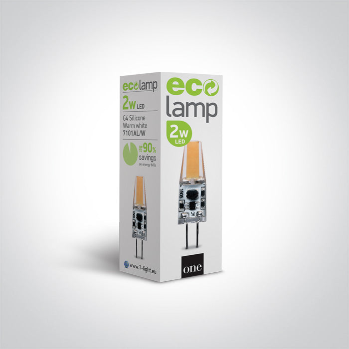 ONE Light G4 LED Lamp 2W 200lm 3000K CRI80 7101AL/W