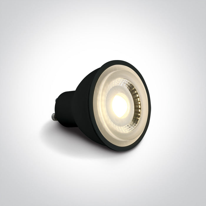ONE Light | 7306CBG/W BLACK COB LED 6W WW GU10 60deg 230v - OEM NORDIC - Quality Parts Distribution