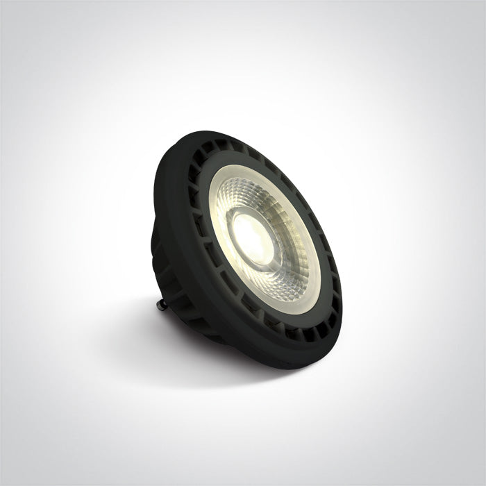 ONE Light | 7315GB/C/45 BLACK LED R111 GU10 13w CW 45deg 230v - OEM NORDIC - Quality Parts Distribution