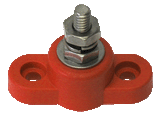 77025N02 red 77025 Series Small-Base 160 A Power Post – 1/4 in