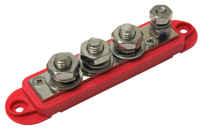 VTE 7704N0N02 4 Point Busbar, 3/8" – Red
