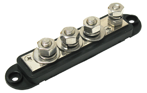 VTE 7705N0N14 4 Point Busbar, 5/16" – Black