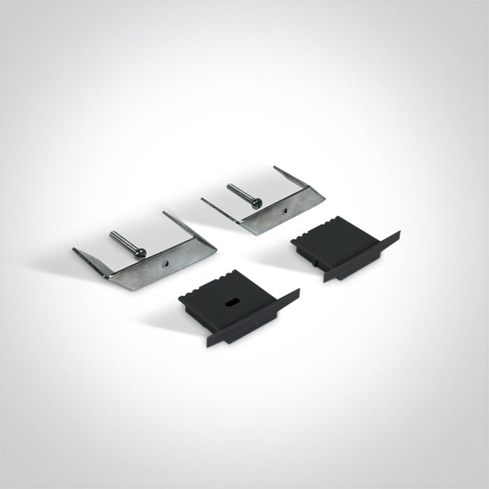 ONE Light Recessed LED Profile 2m Black 7910R/B