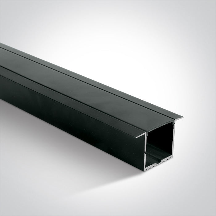 ONE Light Recessed LED Profile 2m Black 7910R/B/B