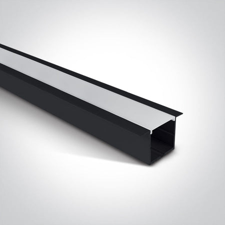 ONE Light Recessed LED Profile 2m Black 7910R/B