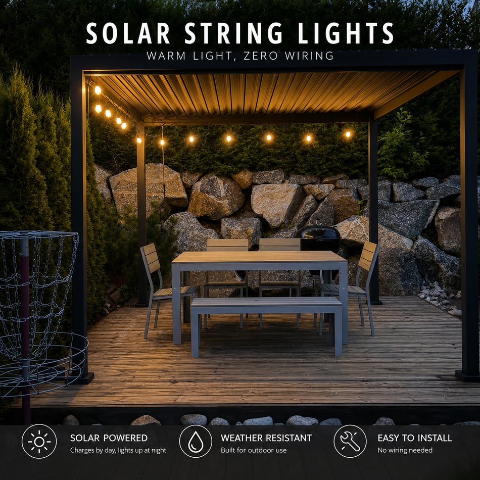 ONE Light LED Panel 1W x 12 pcs 2700K IP55 Black 0996/B Garden Light Set 8,5-meter cable