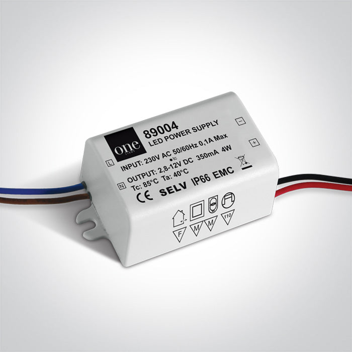 ONE Light | 89004 DRIVER 350mA 1-4W LED IP66 230V - OEM NORDIC - Quality Parts Distribution