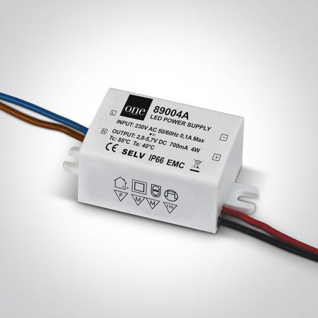 ONE Light Constant Current LED Driver 2-4W IP66 89004A