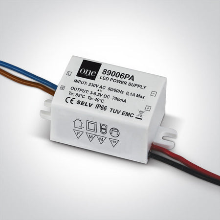 ONE Light Constant Current LED Driver 1,5-6W IP66 89006PA