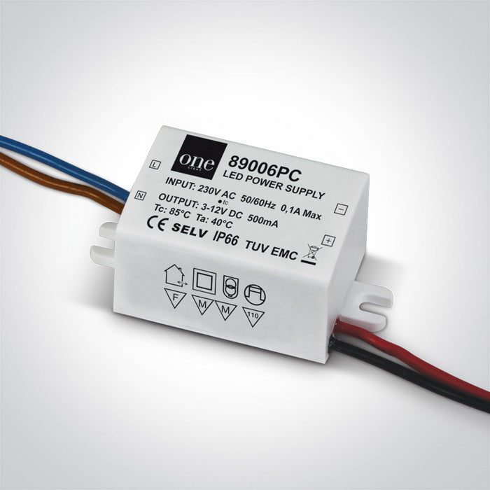 ONE Light Constant Current LED Driver 1,5-6W IP66 89006PC