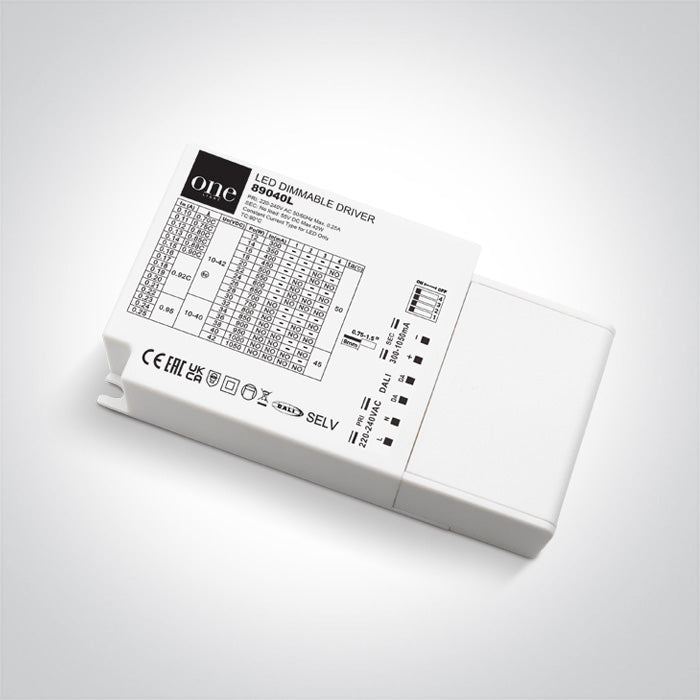 ONE Light | 89040L DALI & PUSH TO DIM DRIVER CONSTANT CURRENT 230V - OEM NORDIC - Quality Parts Distribution
