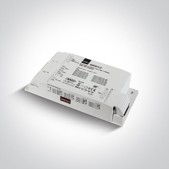 ONE Light | 89050TLD DALI / PUSH TO DIM / 1-10V / TRIAC UNIVERSAL DRIVER 50W IP20 230V - OEM NORDIC - Quality Parts Distribution