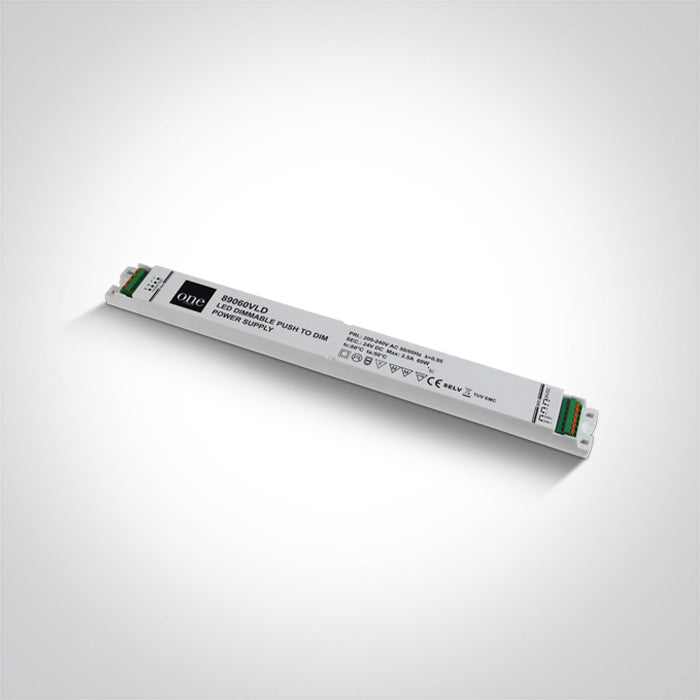 ONE Light | 89060VLD PUSH TO DIM DIMMABLE DRIVER 24v 60w 230V - OEM NORDIC - Quality Parts Distribution