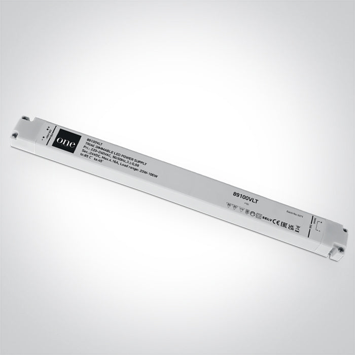 ONE Light | 89100VLT LED TRIAC DIMMABLE DRIVER 24v 20-100w INPUT 230v - OEM NORDIC - Quality Parts Distribution