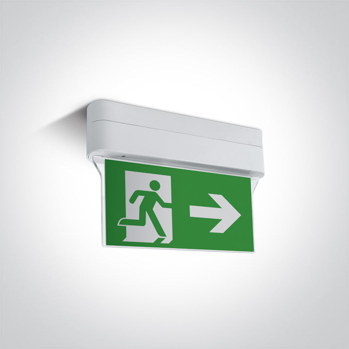 ONE Light | 89406/W WHITE EMERGENCY LED 1W IP44 M3 hrs WALL/CEILING MOUNT 230V - OEM NORDIC - Quality Parts Distribution
