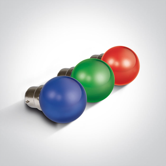 ONE Light | 9G01/BL/B BLUE LED BALL LAMP 0,5w B22 230v - OEM NORDIC - Quality Parts Distribution