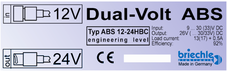 Briechle DUAL-VOLT ABS CONVERTER ABS 12-24HBC