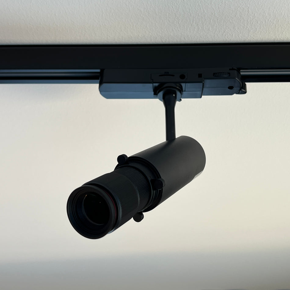 ONE Light | 65668T/B/W BLACK TRACK SPOT 12w WW ADJUSTABLE SHAPE BEAM 230v