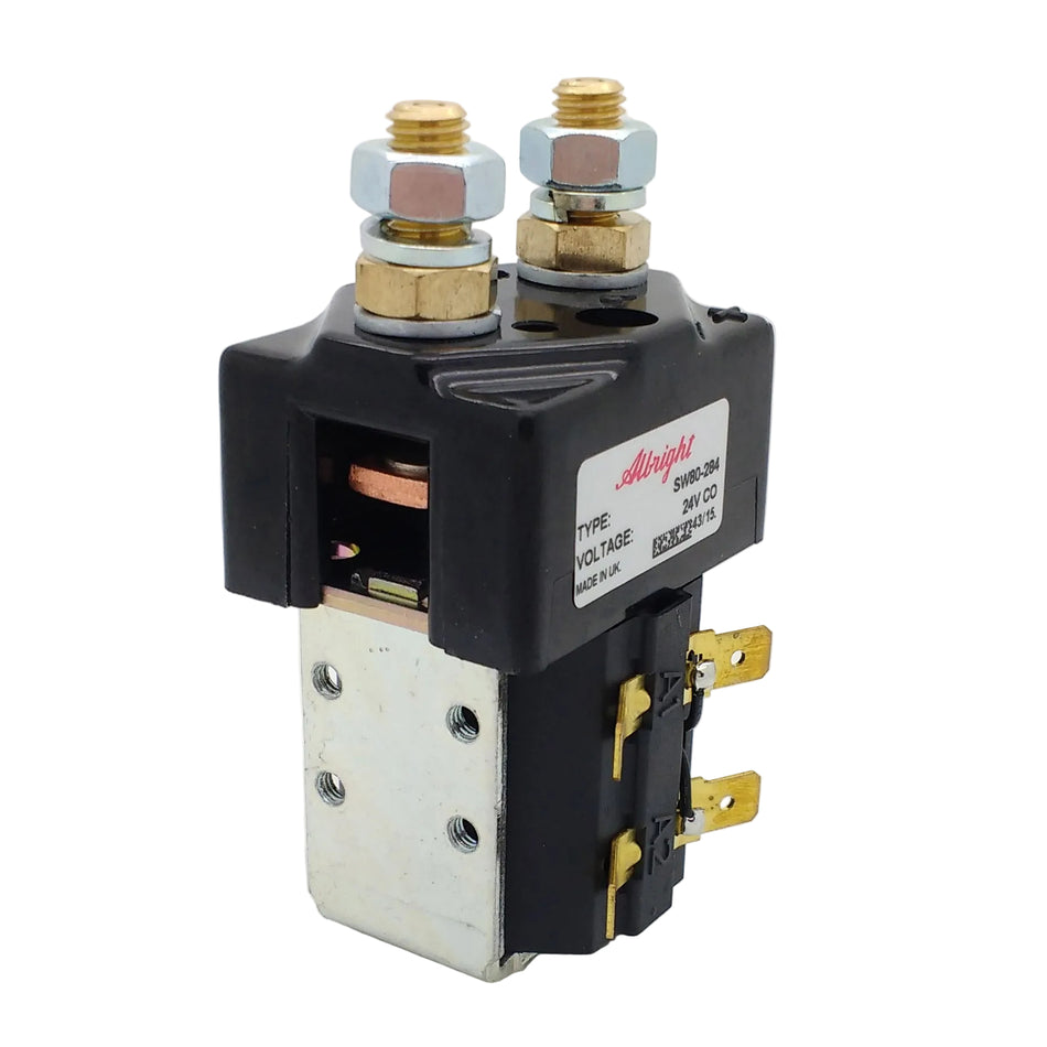 SW80-284 Albright 100A/125A 24V CO 1-pole 1-throw Contactor