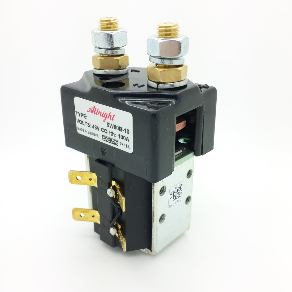SW80B-10 Albright 100A/125A 48V CO 1-pole 1-throw Contactor