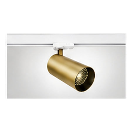 1m Dark Light track set, white track, 1 brass spot