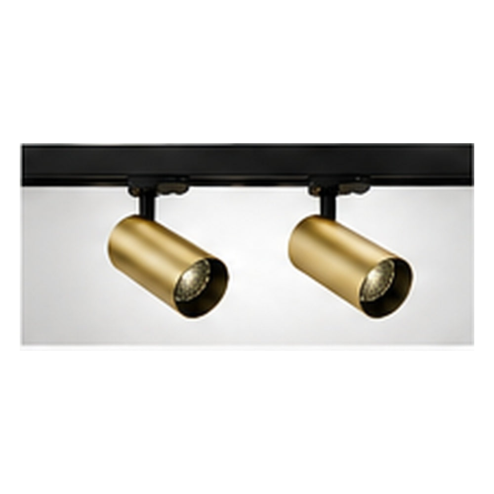 1m Dark Light track set, black track, 2 brass spots