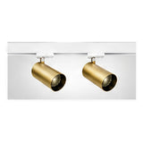 1m Dark Light track set, white track, 2 brass spots