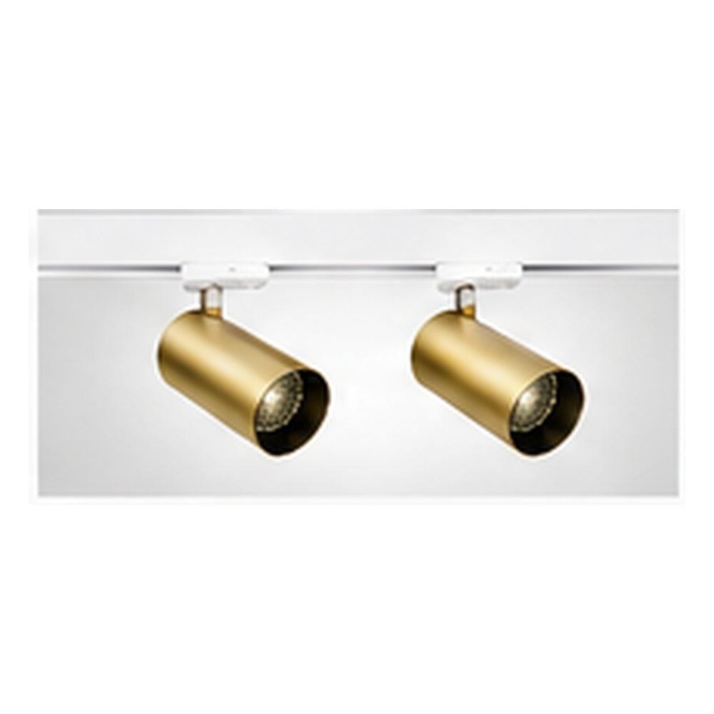 1m Dark Light track set, white track, 2 brass spots