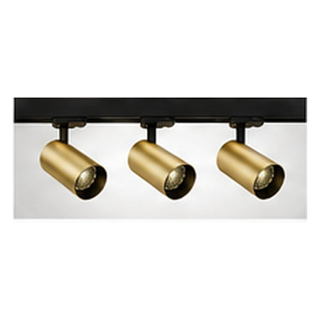1m Dark Light track set, black track, 3 brass spots