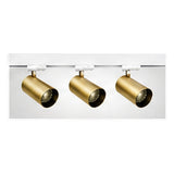 1m Dark Light track set, white track, 3 brass spots