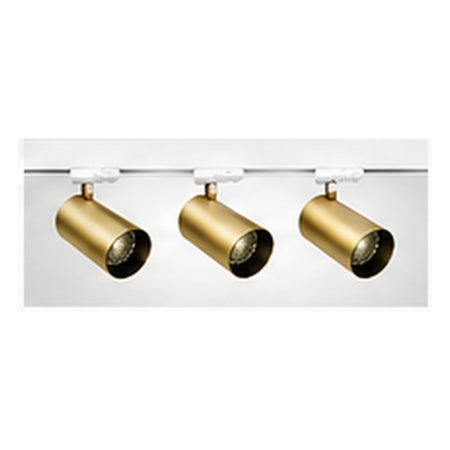 1m Dark Light track set, white track, 3 brass spots