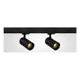 2m Dark Light track set, black track, 2 black spots