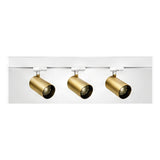 2m Dark Light track set, white track, 3 brass spots