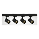 2m Dark Light track set, black track, 4 black spots