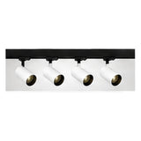 2m Dark Light track set, black track, 4 white spots