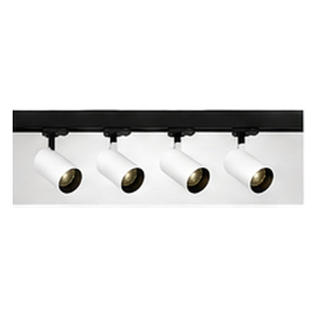 2m Dark Light track set, black track, 4 white spots