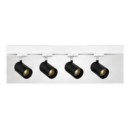 2m Dark Light track set, white track, 4 black spots