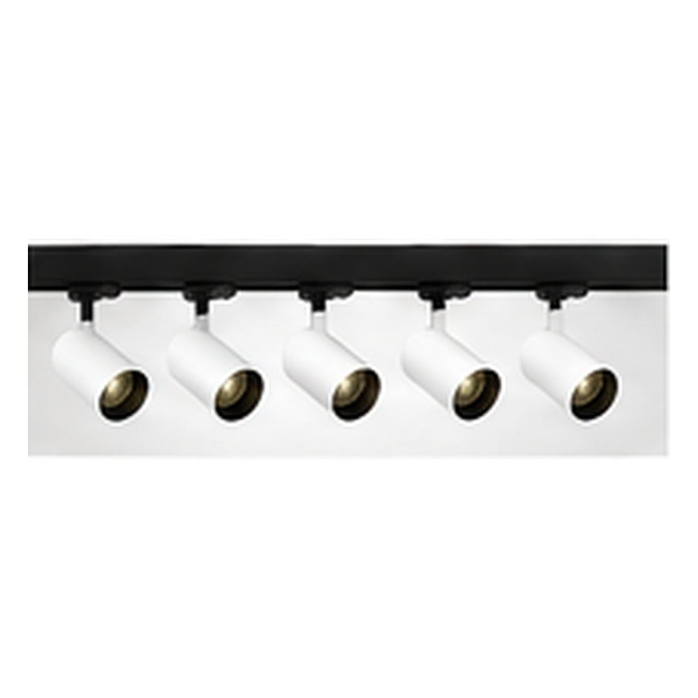 2m Dark Light track set, black track, 5 white spots