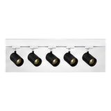 2m Dark Light track set, white track, 5 black spots