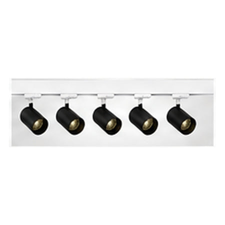 2m Dark Light track set, white track, 5 black spots