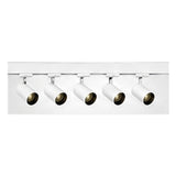 2m Dark Light track set, white track, 5 white spots