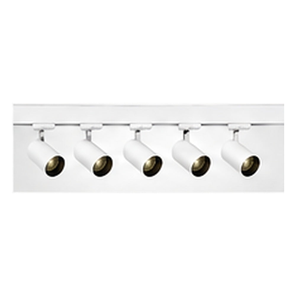 2m Dark Light track set, white track, 5 white spots