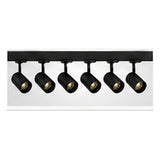2m Dark Light track set, black track, 6 black spots