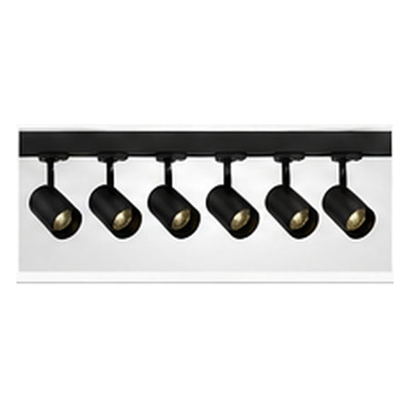2m Dark Light track set, black track, 6 black spots