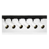 2m Dark Light track set, black track, 6 white spots