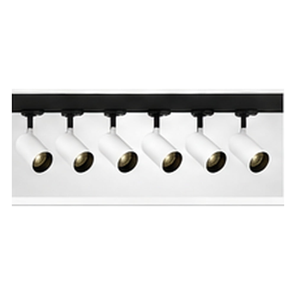 2m Dark Light track set, black track, 6 white spots